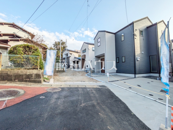 2号棟　接道状況および現場風景　【福岡市南区中尾１丁目】