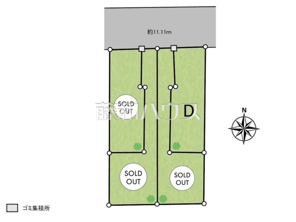 全体区画図　【世田谷区上祖師谷１丁目】