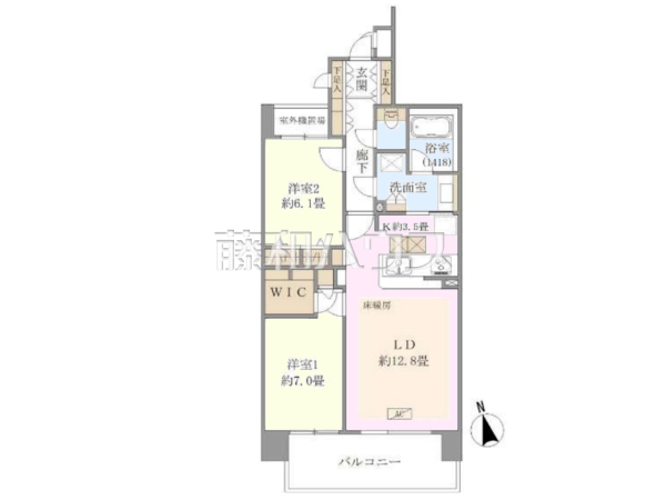 間取図　【ファミールグラン高井戸デュープレックス】