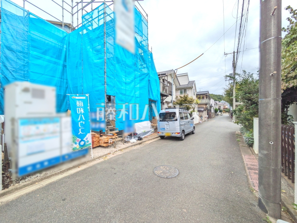 接道状況および現場風景　【小金井市貫井南町４丁目】