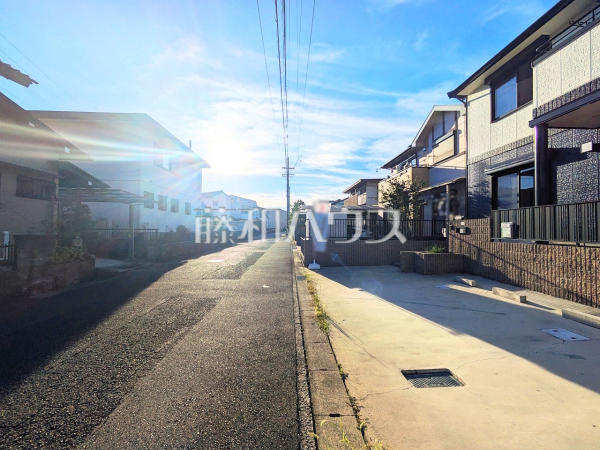 接道状況および現場風景　【小牧市大字本庄】