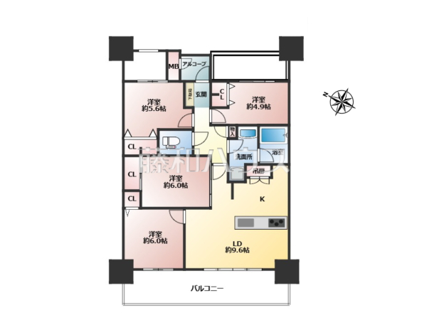 間取図　【グローリアス春日井中央通】
