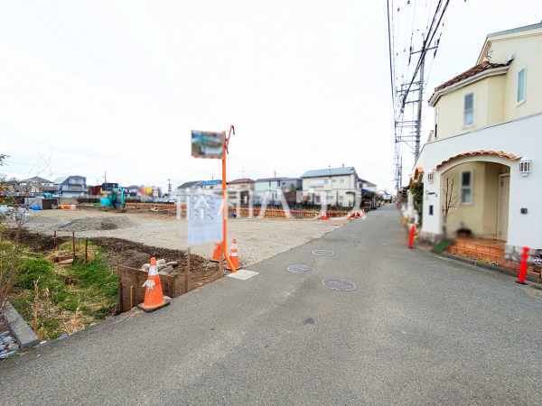 接道状況および現場風景　【昭島市中神町２丁目】