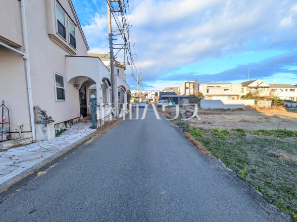 接道状況および現場風景　【昭島市中神町２丁目】