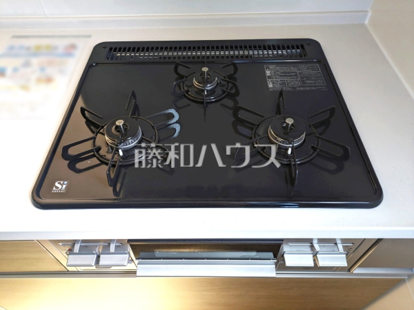 ２号棟　キッチンコンロ　【福岡市中央区笹丘１丁目】
