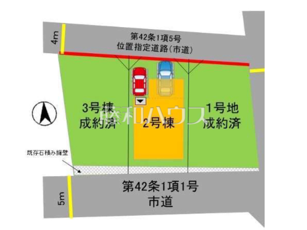 全体区画図　【福岡市中央区笹丘１丁目】