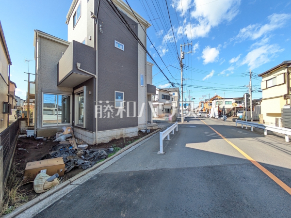 接道状況および現場風景　【立川市砂川町８丁目】