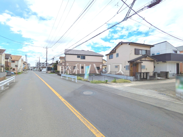 接道状況および現場風景　【立川市砂川町８丁目】