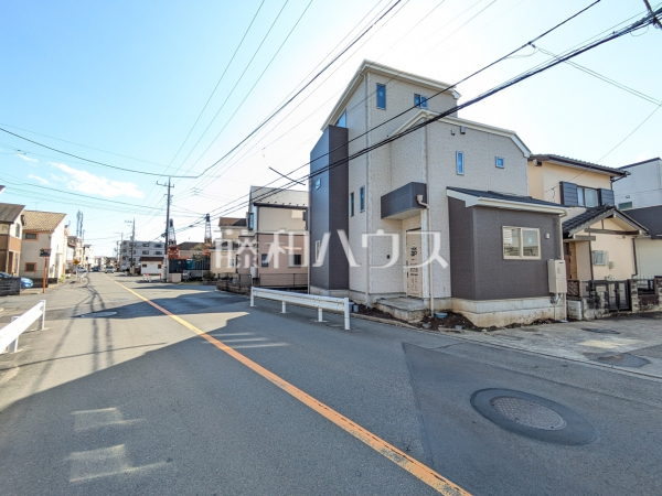 接道状況および現場風景　【立川市砂川町８丁目】