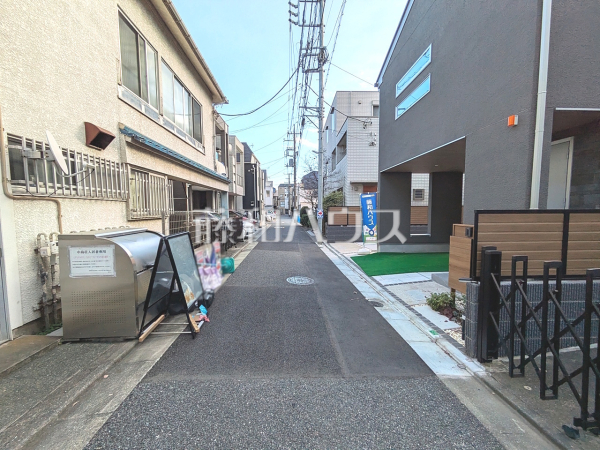 接道状況および現場風景　【中野区南台２丁目】