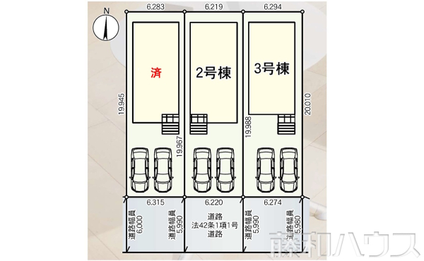 全体区画図　【小牧市小牧１丁目】
