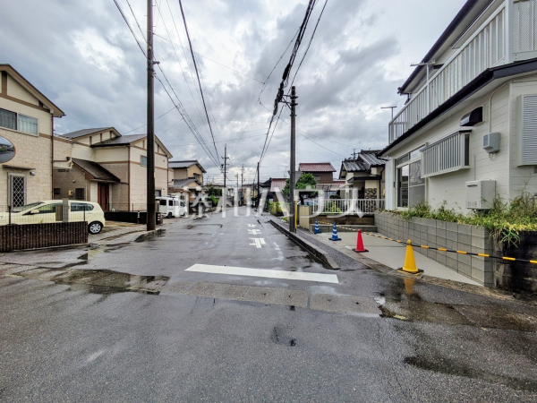 接道状況および現場風景　【春日井市東野町西３丁目】