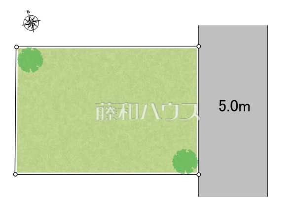全体区画図　【小平市上水新町２丁目】