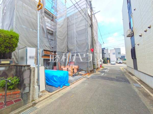接道状況および現場風景　【福岡市西区小戸３丁目】
