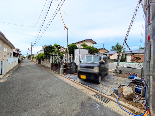 接道状況および現場風景　【福岡市西区小戸３丁目】