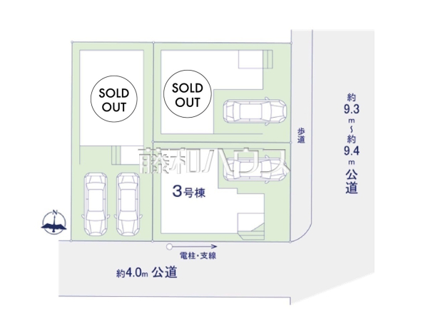 全体区画図　【福岡市西区小戸３丁目】