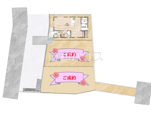 全体区画図　【福岡市東区香住ヶ丘２丁目】