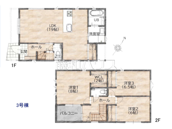 間取図　【福岡市東区香住ヶ丘２丁目】