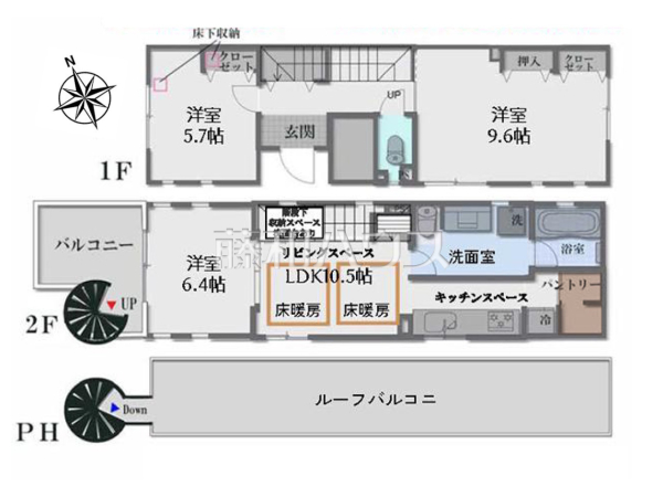 間取図　【杉並区松庵１丁目】