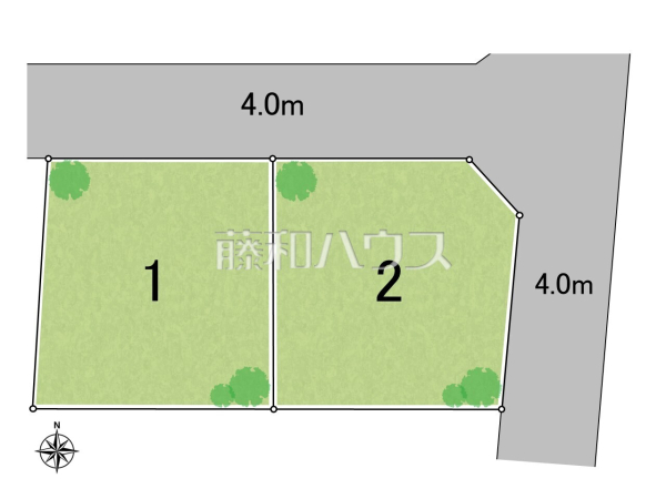全体区画図　【三鷹市大沢５丁目】