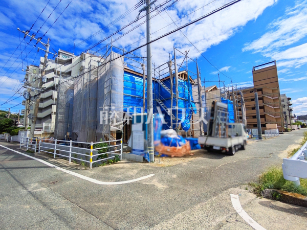 接道状況および現場風景　【福岡市東区三苫４丁目】