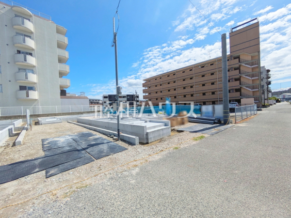 接道状況および現場風景　【福岡市東区三苫４丁目】