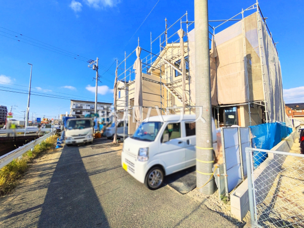 接道状況および現場風景　【福岡市東区三苫４丁目】