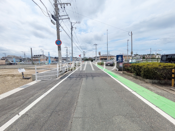 接道状況および現場風景　【福岡市東区三苫４丁目】