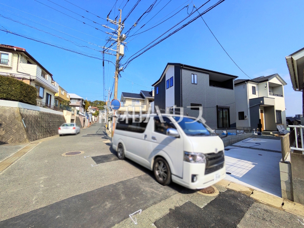 接道状況および現場風景　【福岡市東区和白丘３丁目】