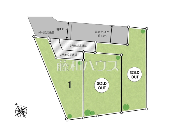 全体区画図　【志木市上宗岡１丁目】