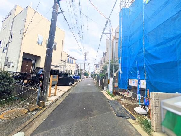 接道状況および現場風景　【志木市本町３丁目】