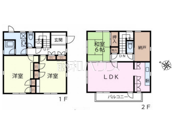 間取図　【世田谷区上祖師谷２丁目】