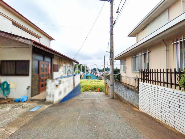 接道状況および現場風景　【清瀬市中里２丁目】