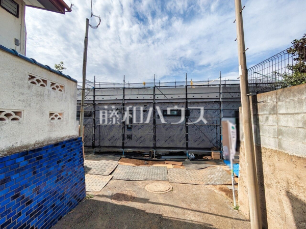 接道状況および現場風景　【清瀬市中里２丁目】