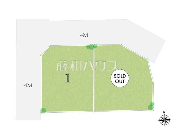 ≪全体区画図≫物件の事、諸費用の事など、小さな疑問もお気軽にご連絡・ご相談下さい。 　【府中市北山町２丁目】