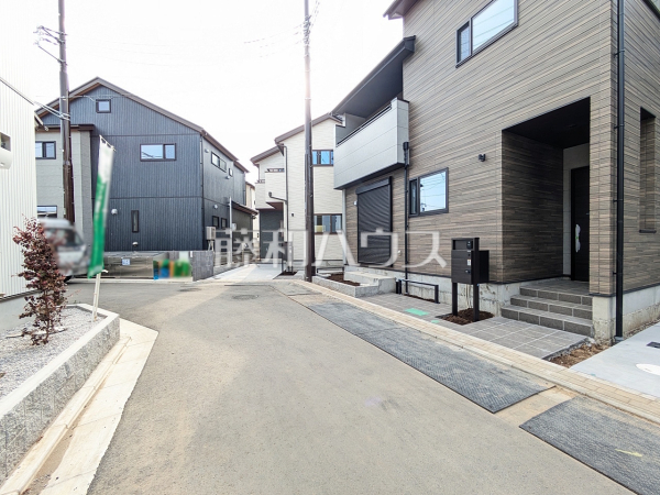 接道状況および現場風景　【志木市柏町５丁目】