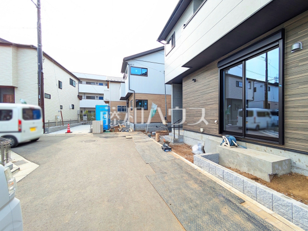 接道状況および現場風景　【志木市柏町５丁目】