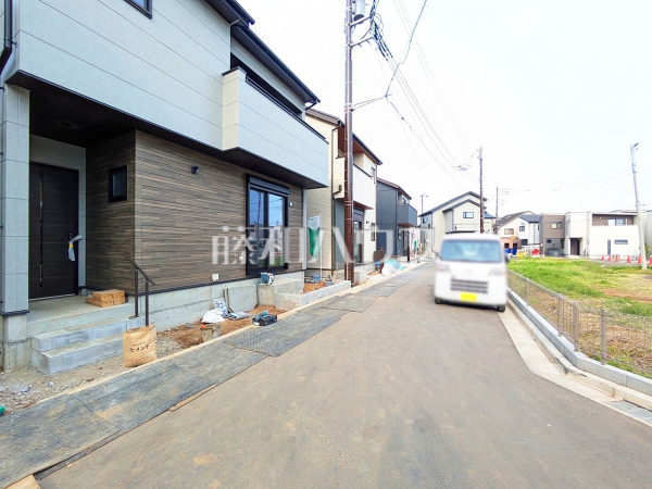 接道状況および現場風景　【志木市柏町５丁目】