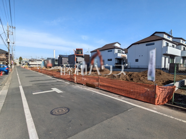 接道状況および現場風景　【立川市幸町５丁目】