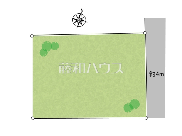 全体区画図　【所沢市大字下安松】