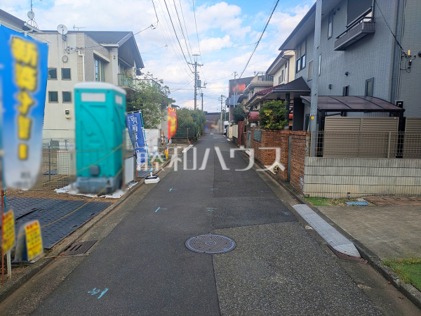 接道状況および現場風景　【志木市柏町２丁目】