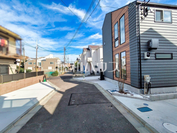 接道状況および現場風景　【世田谷区祖師谷６丁目】