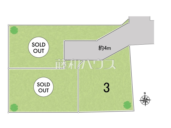 全体区画図　【世田谷区祖師谷６丁目】