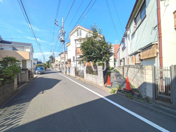 接道状況および現場風景　【小平市小川西町３丁目】