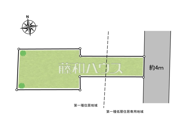 全体区画図　【練馬区大泉町４丁目】