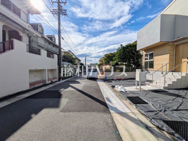 接道状況および現場風景　【名古屋市守山区深沢１丁目】
