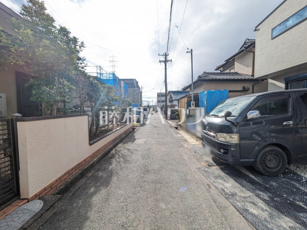 接道状況および現場風景　【名古屋市守山区森孝１丁目】