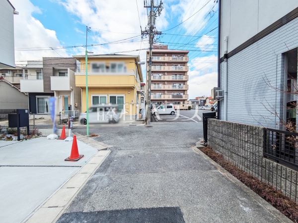 接道状況および現場風景　【名古屋市守山区森孝１丁目】