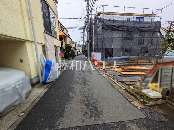 接道状況および現場風景　【中野区野方１丁目】