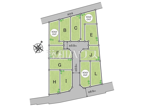 全体区画図　【東村山市恩多町３丁目】
